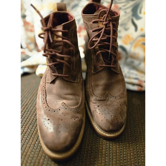 PIKOLINOS Other - Pikolinos Light Wingtip Brogue Boots Brown Leather Lace Up Men Size 45